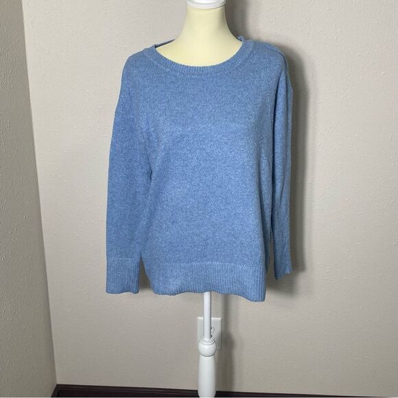 Ellen Tracy Long Sleeve Blue Pullover Crewneck Sweater Women's Size Small - Picture 16 of 16